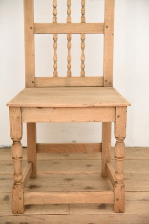 アンティーク　フレンチ　ダイニングチェア　剥離　ロレーヌ　４