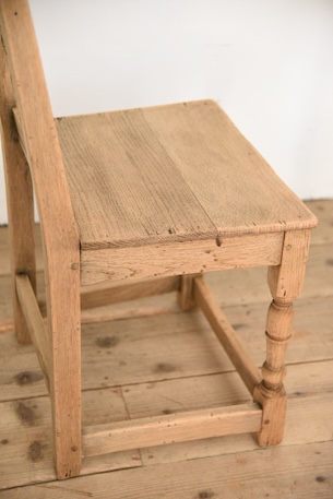 アンティーク　フレンチ　ダイニングチェア　剥離　ロレーヌ　４