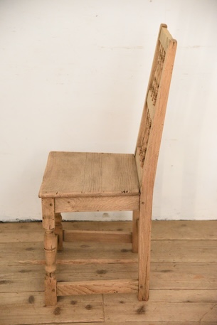 アンティーク　フレンチ　ダイニングチェア　剥離　ロレーヌ　４