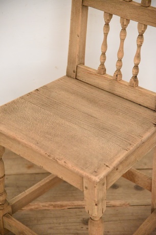 アンティーク　フレンチ　ダイニングチェア　剥離　ロレーヌ　４