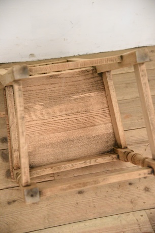 アンティーク　フレンチ　ダイニングチェア　剥離　ロレーヌ　４