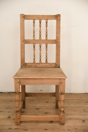 アンティーク　フレンチ　ダイニングチェア　剥離　ロレーヌ　５