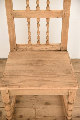 アンティーク　フレンチ　ダイニングチェア　剥離　ロレーヌ　５