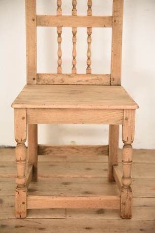 アンティーク　フレンチ　ダイニングチェア　剥離　ロレーヌ　５