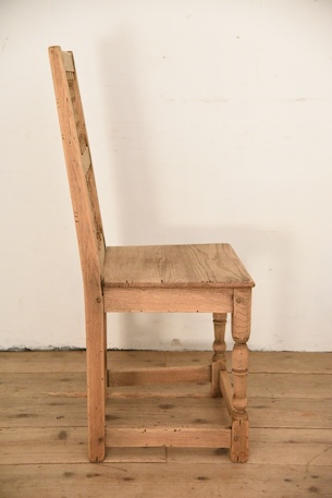 アンティーク　フレンチ　ダイニングチェア　剥離　ロレーヌ　５