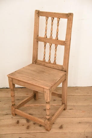 アンティーク　フレンチ　ダイニングチェア　剥離　ロレーヌ　５