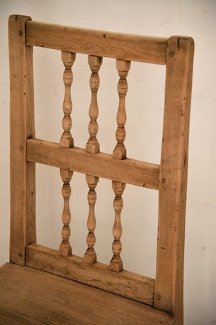 アンティーク　フレンチ　ダイニングチェア　剥離　ロレーヌ　５