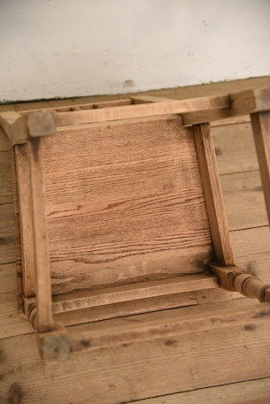 アンティーク　フレンチ　ダイニングチェア　剥離　ロレーヌ　５