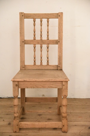 アンティーク　フレンチ　ダイニングチェア　剥離　ロレーヌ　６