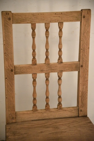 アンティーク　フレンチ　ダイニングチェア　剥離　ロレーヌ　６