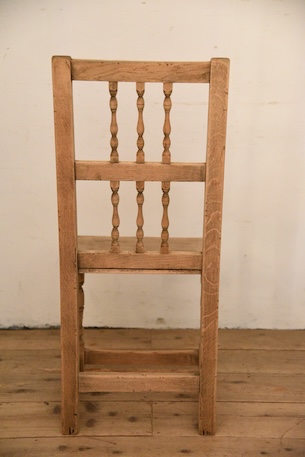 アンティーク　フレンチ　ダイニングチェア　剥離　ロレーヌ　６