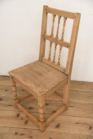 アンティーク　フレンチ　ダイニングチェア　剥離　ロレーヌ　６