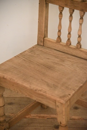 アンティーク　フレンチ　ダイニングチェア　剥離　ロレーヌ　６