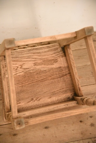 アンティーク　フレンチ　ダイニングチェア　剥離　ロレーヌ　６