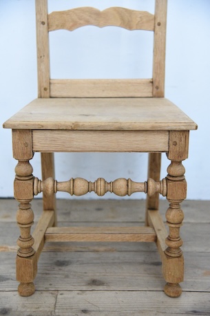 アンティーク　フレンチ　剥離　チャーチチェア　ダイニングチェア　フレンチ　１