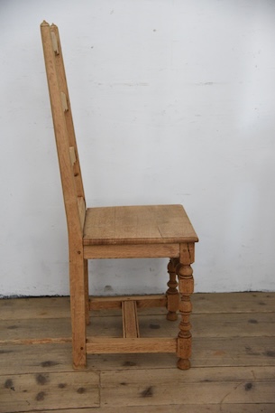 アンティーク　フレンチ　剥離　チャーチチェア　ダイニングチェア　フレンチ　１