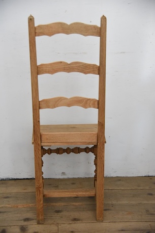 アンティーク　フレンチ　剥離　チャーチチェア　ダイニングチェア　フレンチ　１