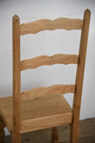 アンティーク　フレンチ　剥離　チャーチチェア　ダイニングチェア　フレンチ　１