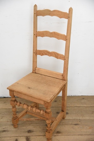 アンティーク　フレンチ　剥離　チャーチチェア　ダイニングチェア　フレンチ　１