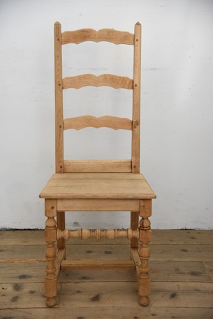 アンティーク　フレンチ　剥離　チャーチチェア　ダイニングチェア　フレンチ　２