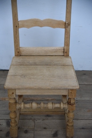 アンティーク　フレンチ　剥離　チャーチチェア　ダイニングチェア　フレンチ　２