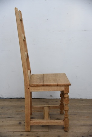 アンティーク　フレンチ　剥離　チャーチチェア　ダイニングチェア　フレンチ　２