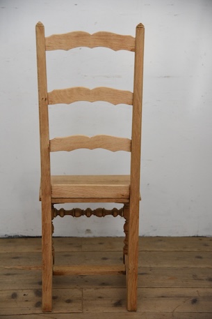 アンティーク　フレンチ　剥離　チャーチチェア　ダイニングチェア　フレンチ　２