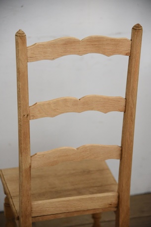 アンティーク　フレンチ　剥離　チャーチチェア　ダイニングチェア　フレンチ　２