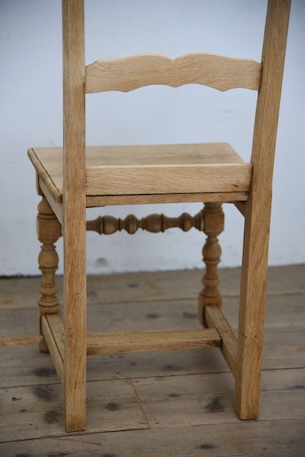 アンティーク　フレンチ　剥離　チャーチチェア　ダイニングチェア　フレンチ　２