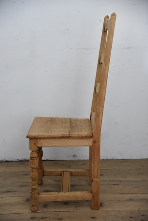 アンティーク　フレンチ　剥離　チャーチチェア　ダイニングチェア　フレンチ　２