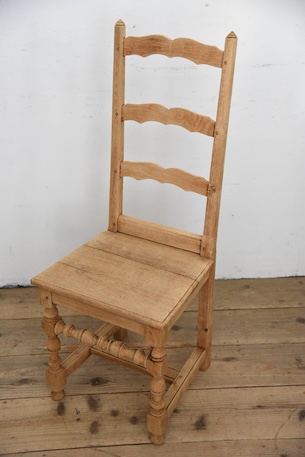 アンティーク　フレンチ　剥離　チャーチチェア　ダイニングチェア　フレンチ　２