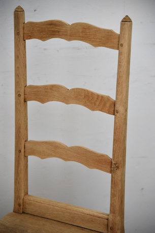 アンティーク　フレンチ　剥離　チャーチチェア　ダイニングチェア　フレンチ　２