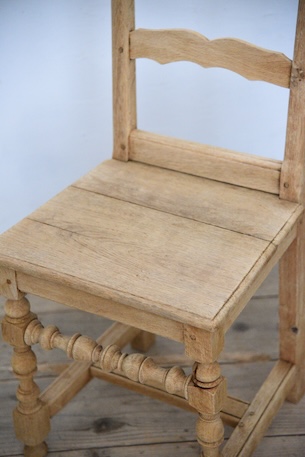 アンティーク　フレンチ　剥離　チャーチチェア　ダイニングチェア　フレンチ　２