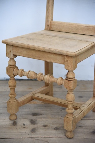 アンティーク　フレンチ　剥離　チャーチチェア　ダイニングチェア　フレンチ　２