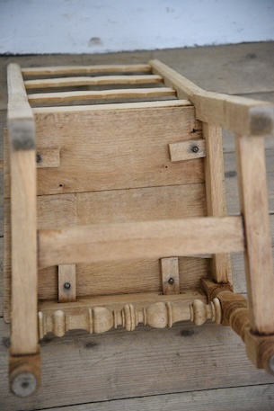 アンティーク　フレンチ　剥離　チャーチチェア　ダイニングチェア　フレンチ　２