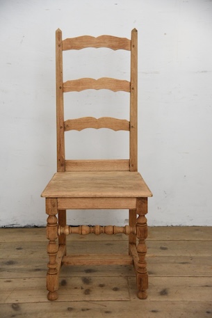 アンティーク　フレンチ　剥離　チャーチチェア　ダイニングチェア　フレンチ　３