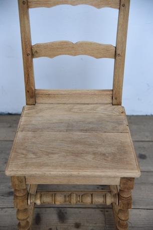 アンティーク　フレンチ　剥離　チャーチチェア　ダイニングチェア　フレンチ　３