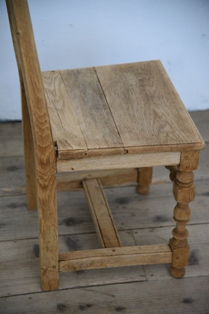 アンティーク　フレンチ　剥離　チャーチチェア　ダイニングチェア　フレンチ　３