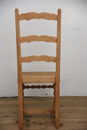 アンティーク　フレンチ　剥離　チャーチチェア　ダイニングチェア　フレンチ　３