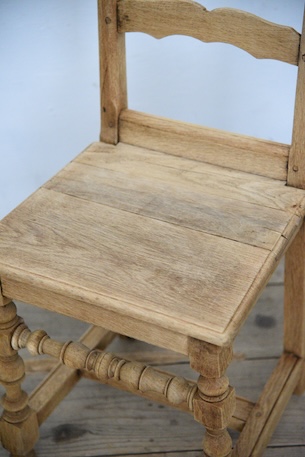 アンティーク　フレンチ　剥離　チャーチチェア　ダイニングチェア　フレンチ　３