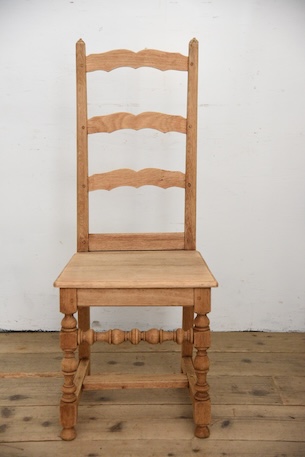 アンティーク　フレンチ　剥離　チャーチチェア　ダイニングチェア　フレンチ　６