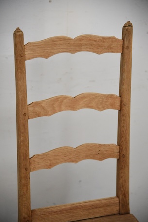 アンティーク　フレンチ　剥離　チャーチチェア　ダイニングチェア　フレンチ　６