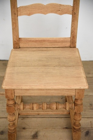 アンティーク　フレンチ　剥離　チャーチチェア　ダイニングチェア　フレンチ　６