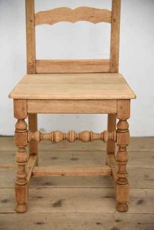 アンティーク　フレンチ　剥離　チャーチチェア　ダイニングチェア　フレンチ　６