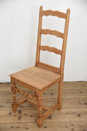 アンティーク　フレンチ　剥離　チャーチチェア　ダイニングチェア　フレンチ　６