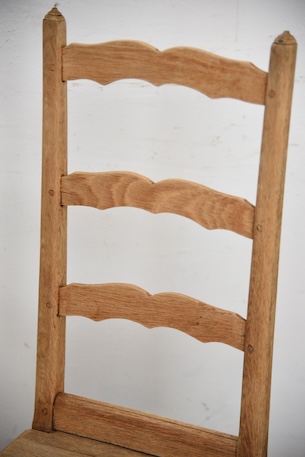 アンティーク　フレンチ　剥離　チャーチチェア　ダイニングチェア　フレンチ　６