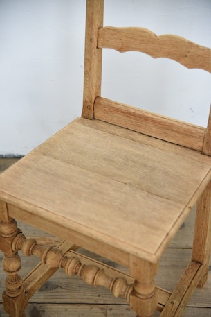 アンティーク　フレンチ　剥離　チャーチチェア　ダイニングチェア　フレンチ　６