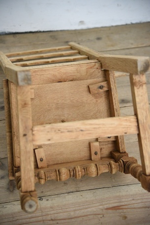 アンティーク　フレンチ　剥離　チャーチチェア　ダイニングチェア　フレンチ　６