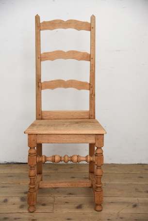 アンティーク　フレンチ　剥離　チャーチチェア　ダイニングチェア　フレンチ　７