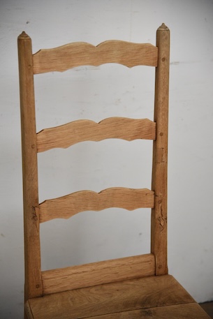 アンティーク　フレンチ　剥離　チャーチチェア　ダイニングチェア　フレンチ　７